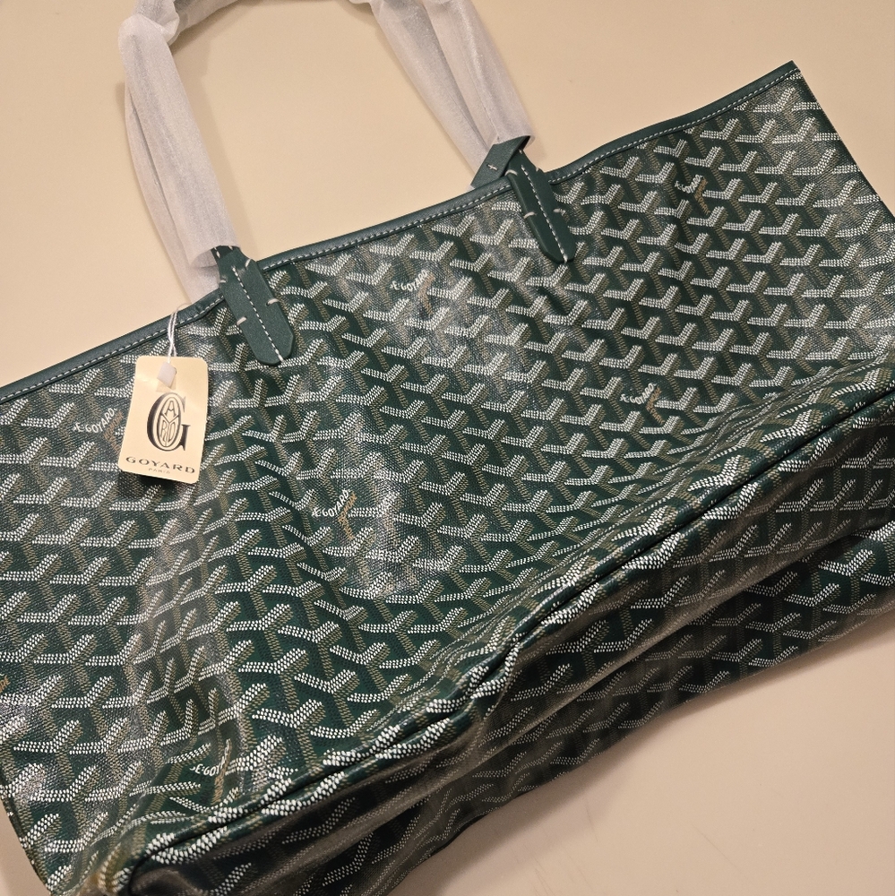 Green Patterned Tote Bag